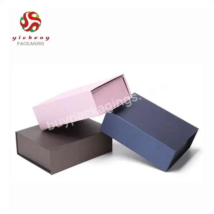 Wholesale Luxury Rigid Paper Cardboard Gift Packaging Folding Magnetic Box - Buy Luxury Magnetic Gift Box,Magnetic Gift Box,Folding Magnet Closure Boxes.