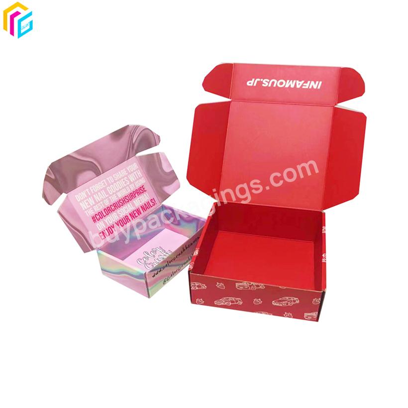 wholesale price kraft paper black mailer box with logo with tissue paper corrugated boxes custom with logo