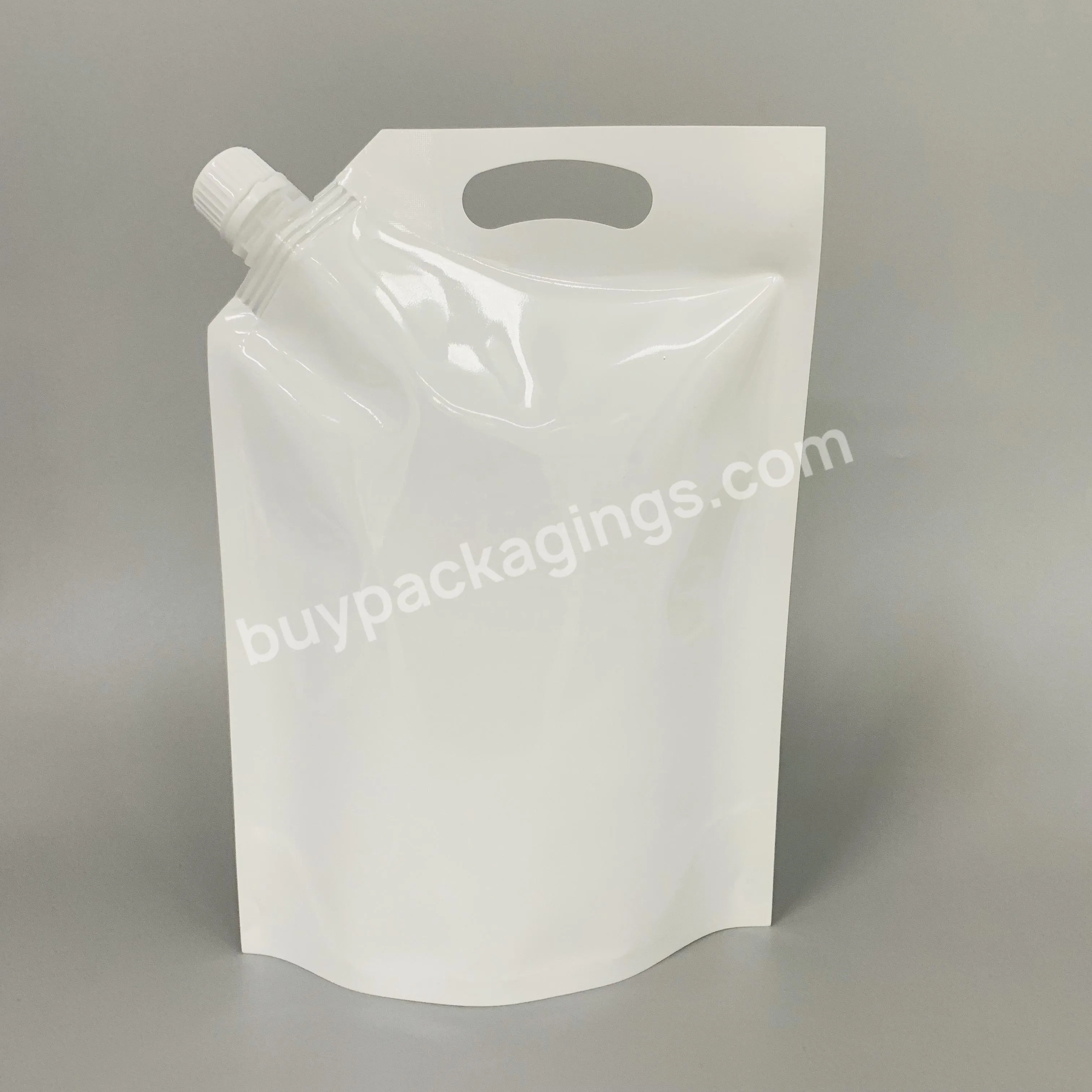 1 Liter Plastic Reusable Doypack Packaging Liquid Spout Pouch Bag