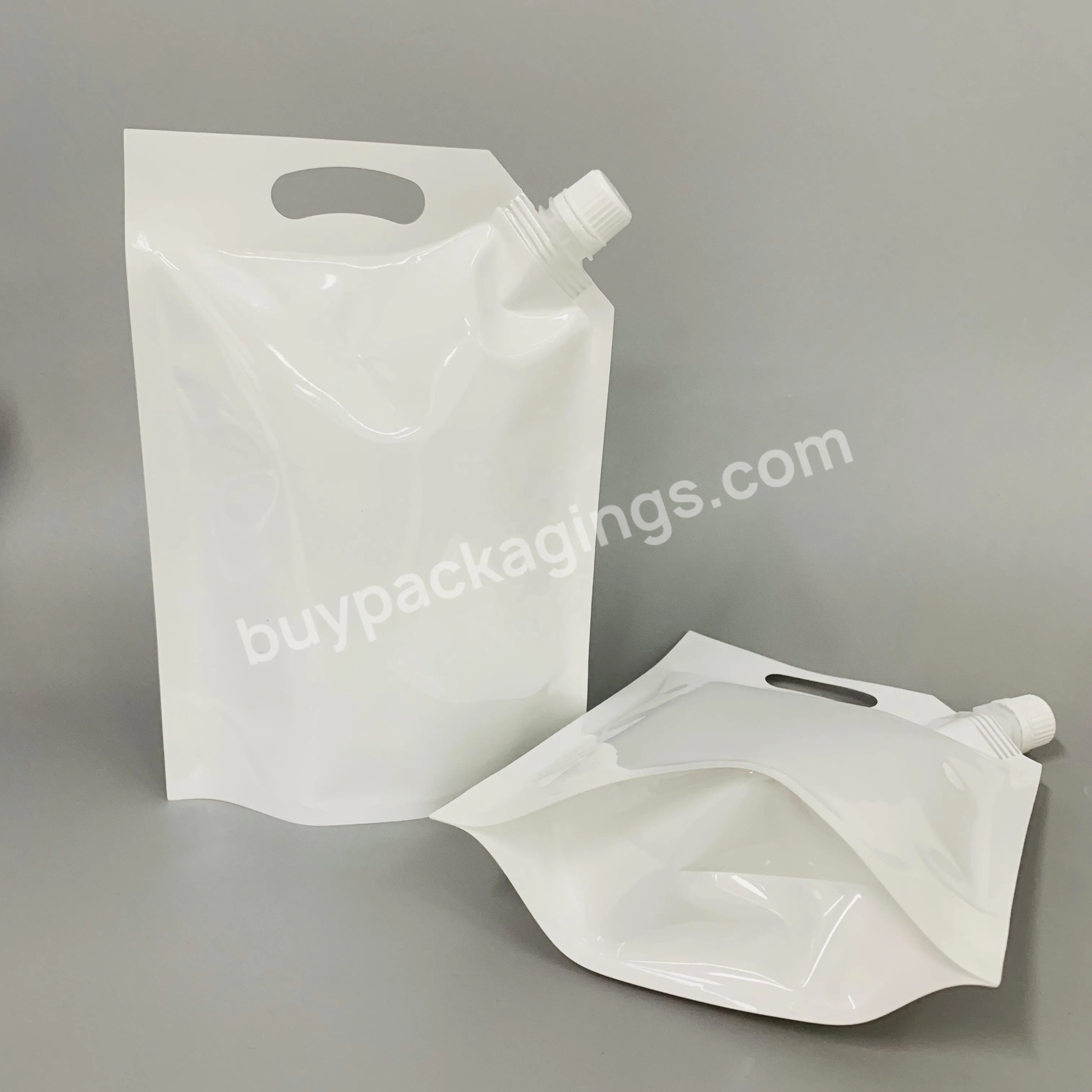 1 Liter Plastic Reusable Doypack Packaging Liquid Spout Pouch Bag