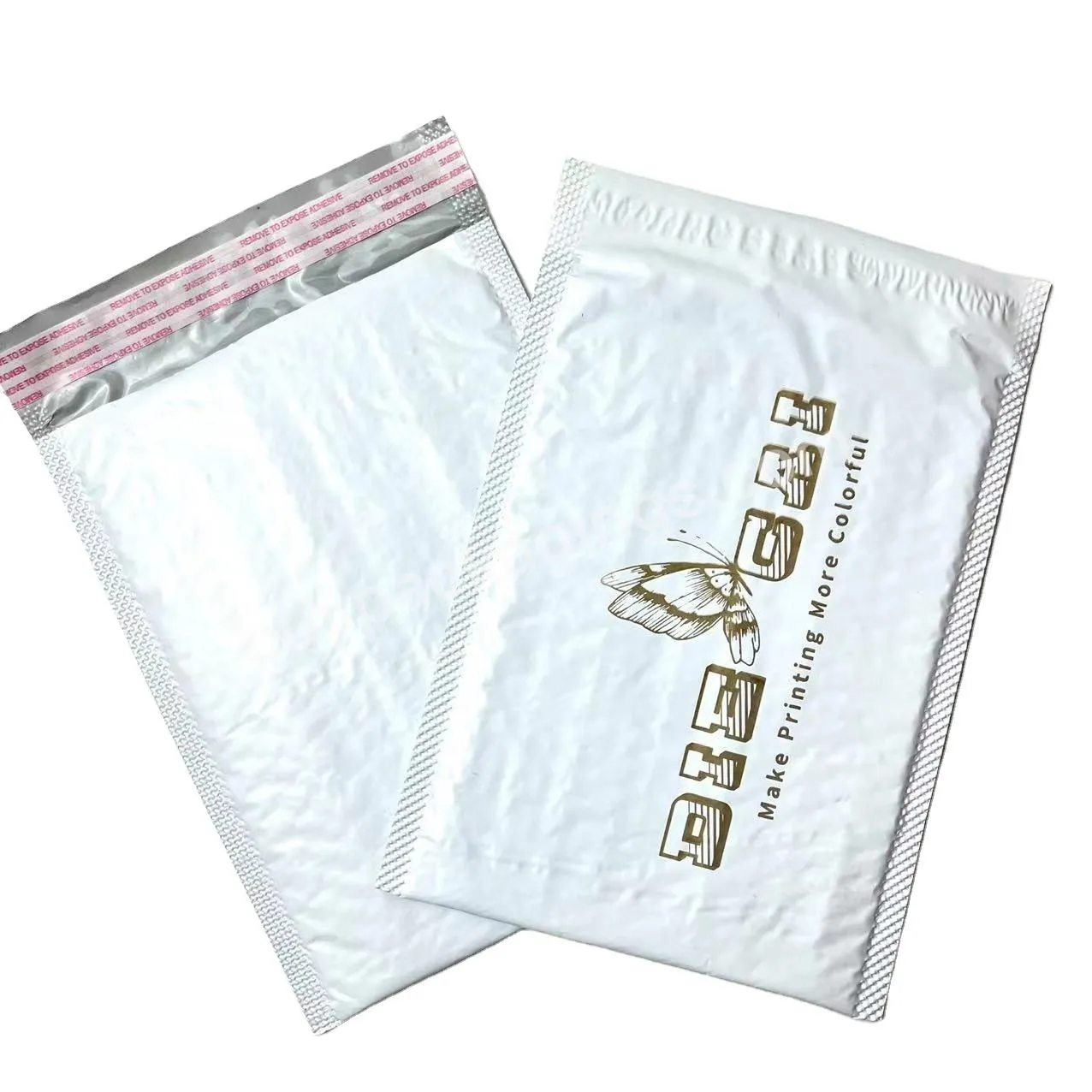 100% 6x10 White Gray Recyclable Custom Eco Friendly Padded Bubble Mailer Mailing Bags Bubble Mailers