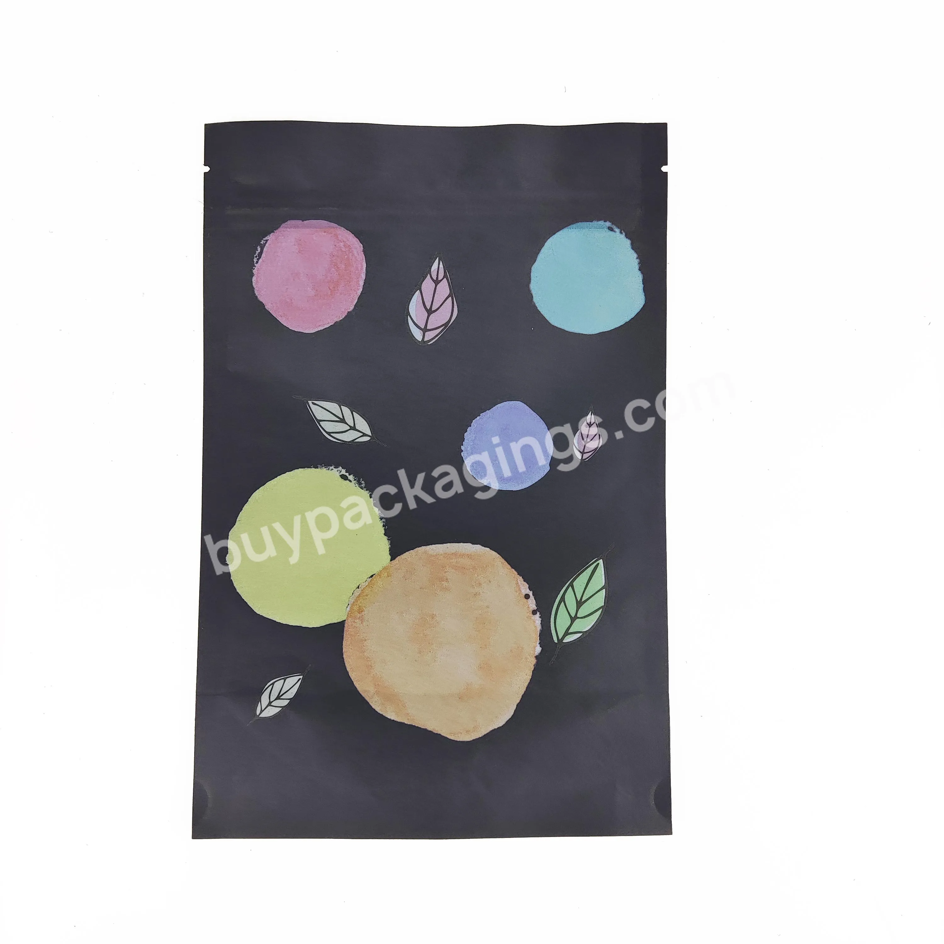 100% Biodegradable Custom Resealable Matte Doypack Mylar Ziplock Kraft Paper Bags