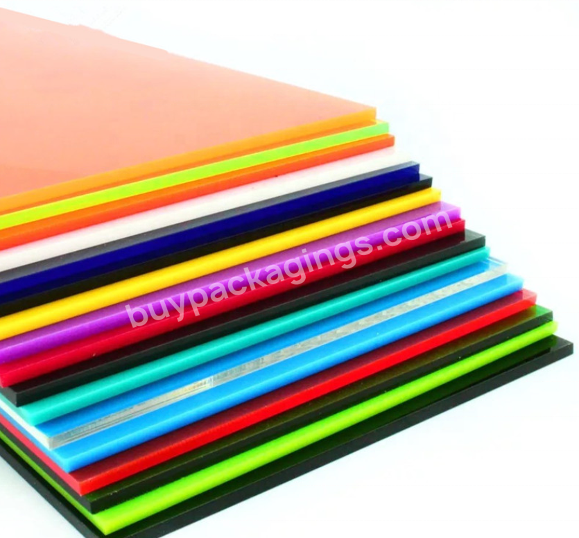 100% New Materials Good Quality Unbreakable Acrylic Sheet With Different Colors