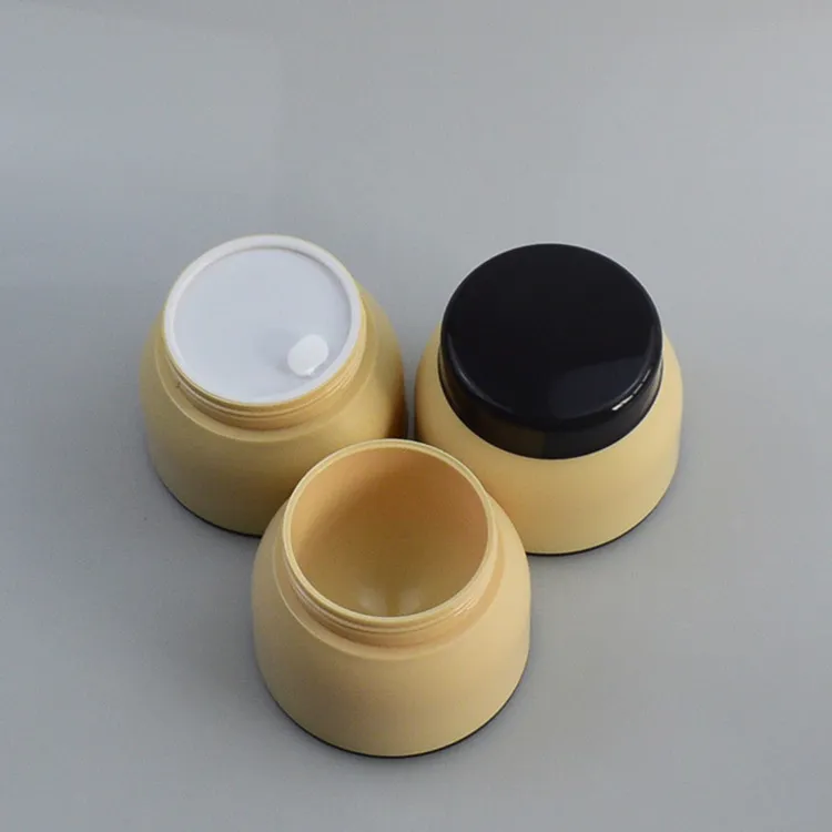 100g Customized Logo Round Cylinder Shape PP Material Spiral Cover Cream Packaging  Plastic Bottle Jar