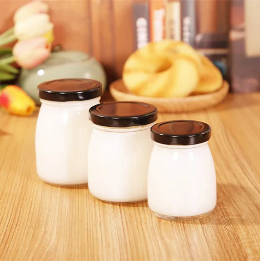 100ml 150ml 200ml pudding cup yogurt bottle bird's nest glass bottle honey glass jar price