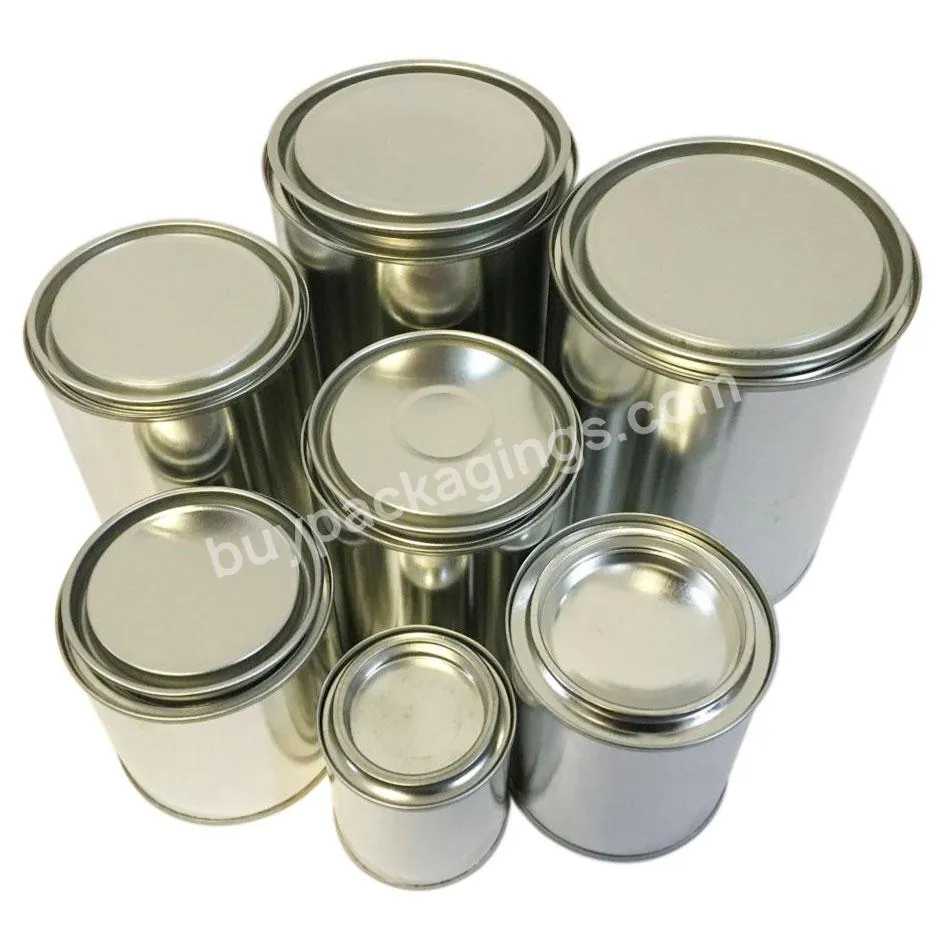 100ml 250ml 500ml 1000ml Small Empty Round Metal Paint Tin Can With Lids Tin Can Packing Wholesale