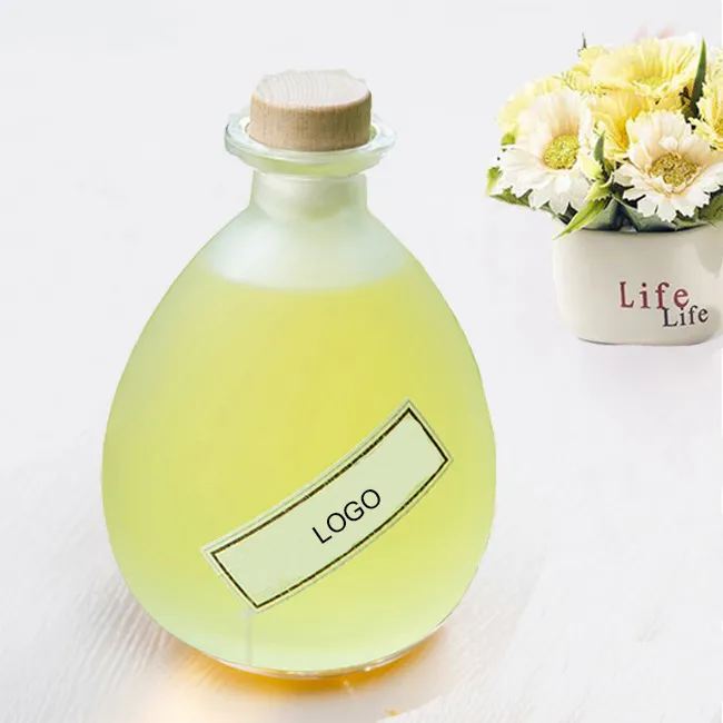 100ml 280ml 350ml 500ml Drop Shape Glass Bottle For Soda WaterBverageJuiceLiquid Bottle