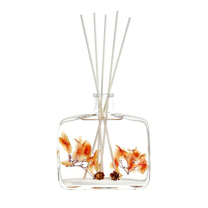 100ml 3.4oz New Design Luxury Aromatherapy Essential Oil Perfume Glass Container Flat Square Shape Reed Diffuser Glass Bottle