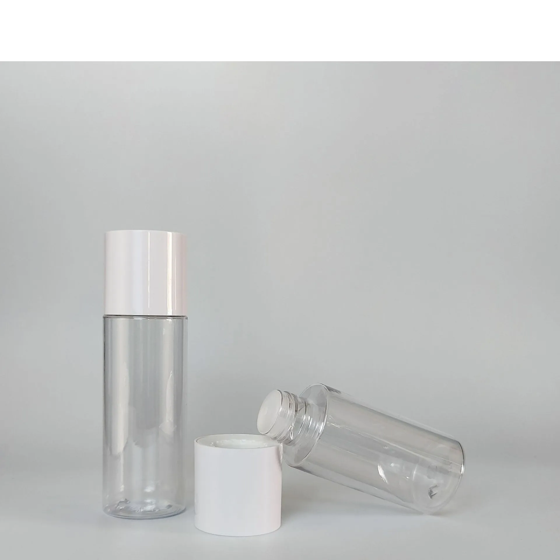 100ml Flat Shoulder Essence Toner Bottle 150ml Moisturizing Water Cylindrical  PET Material Plastic Bottle