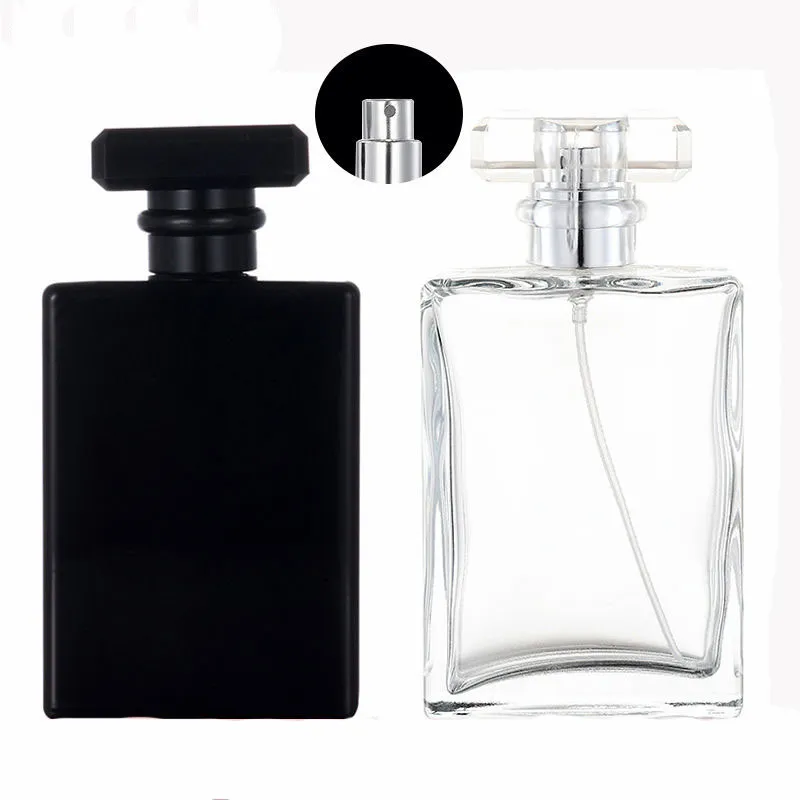 100ml Luxury High Quality Design Glass Empty Refillable Spray Manufacture Beautiful Perfume Glass Bottle