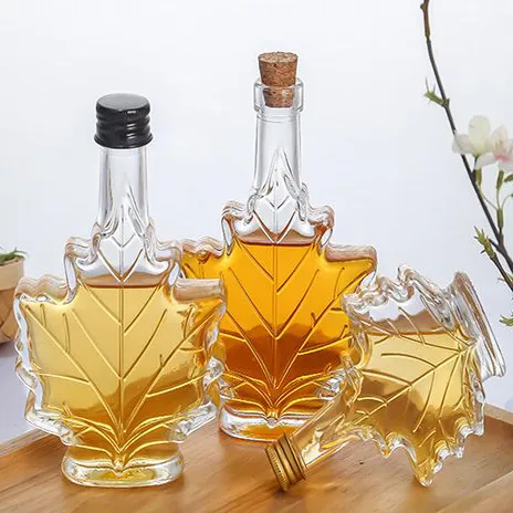 100ml Maple Leaf shaped beverage bottle Sealed Wine liquor bottle export Canadian fruit wine coffee milk bottle