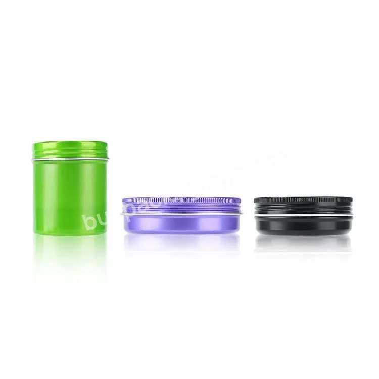 10ml 30ml 50ml 100ml 200ml Silver Black Purple Green Aluminium Foil Container Ointment Aluminium Cans Tea Jar
