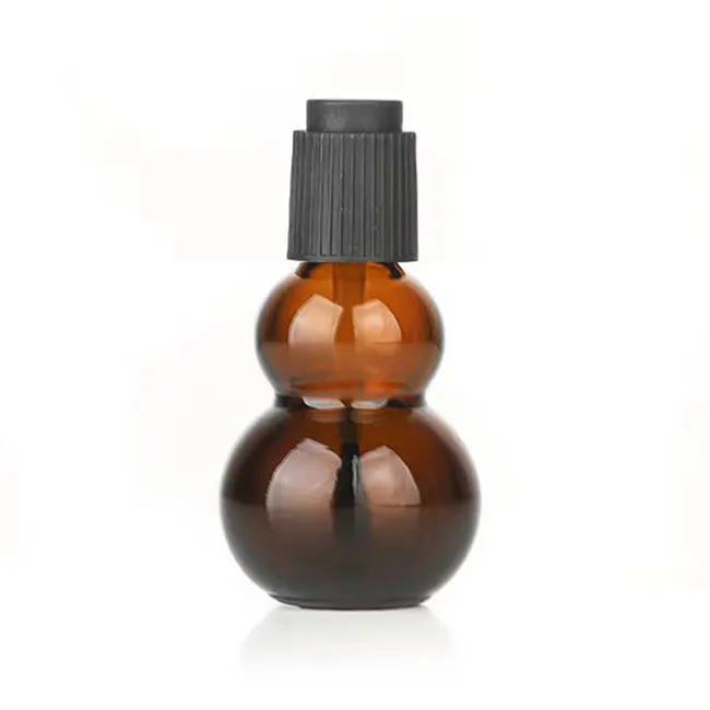 10ml Gourd-shaped Glass Nail Polish Bottle Nail Polish Oil Bottle With Screw Cap