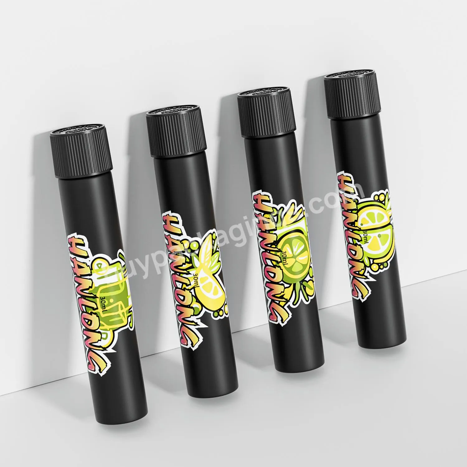 120mm 100ml Pre Roll Colorful Custom Storage Sealing Container Airtight Waterproof Glass Pre Roll Vials Packaging