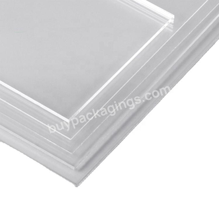 1220*2440mm 1220*1830mm 5x7 Cast Clear Decorative Glass Hoja De Acrilico Sheets Panels Uv Printing Acrylic Manufacturer