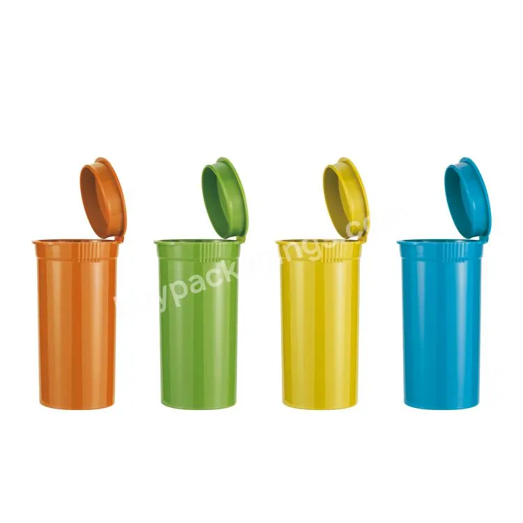 13 19 30 60 90 120 Dram Child Resistant Container Plastic Bottle Hinged Lid Vial Snap Cap Pop Top Plastic Bottles