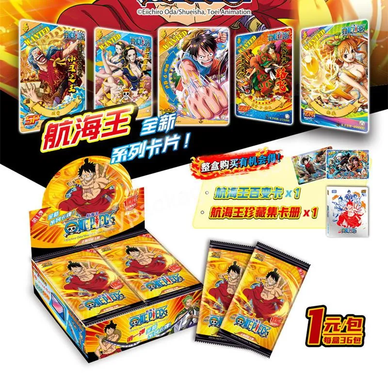 1/3/5pcs New Edition One Piece Anime Cartoon Luffy Zoro Sanji Nami Collectible Cards Children's Card Gift Game Birthday Toy