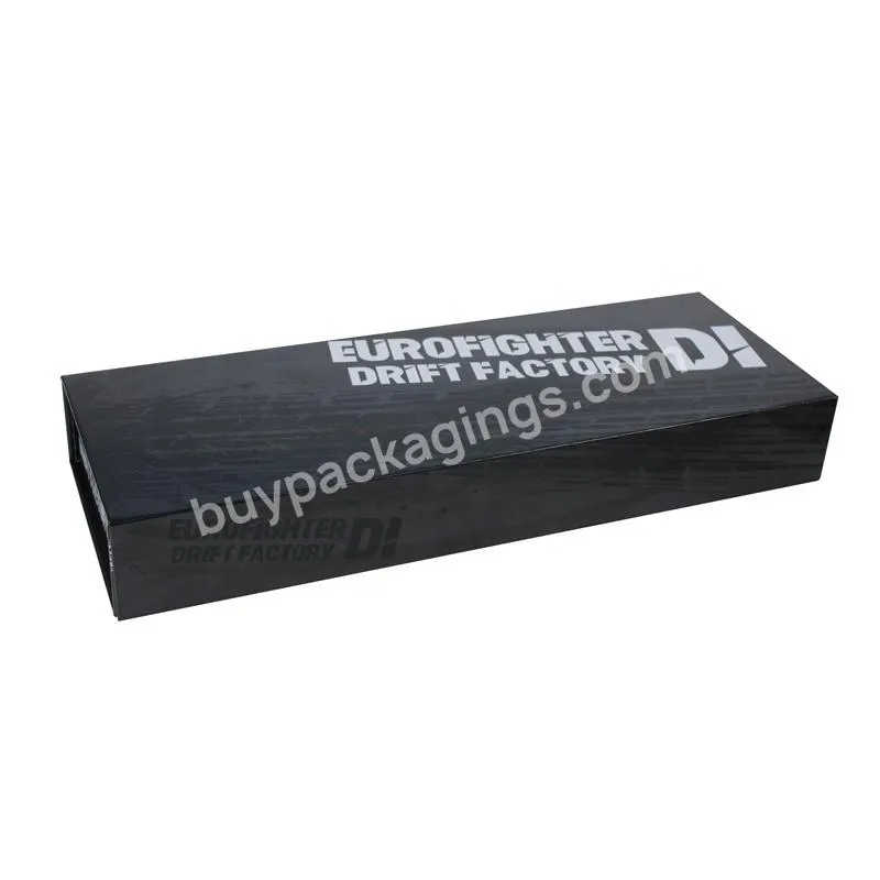 15 Years Custom Factory Black UV Coating Magnetic Gift Box Garment Packaging Folding Box
