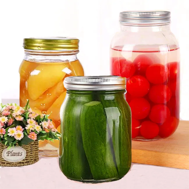 150ML 250ML 380ML Airtight Glass Bottle With Screw LidUnique Honey Jars Fruit Can Round Bottle