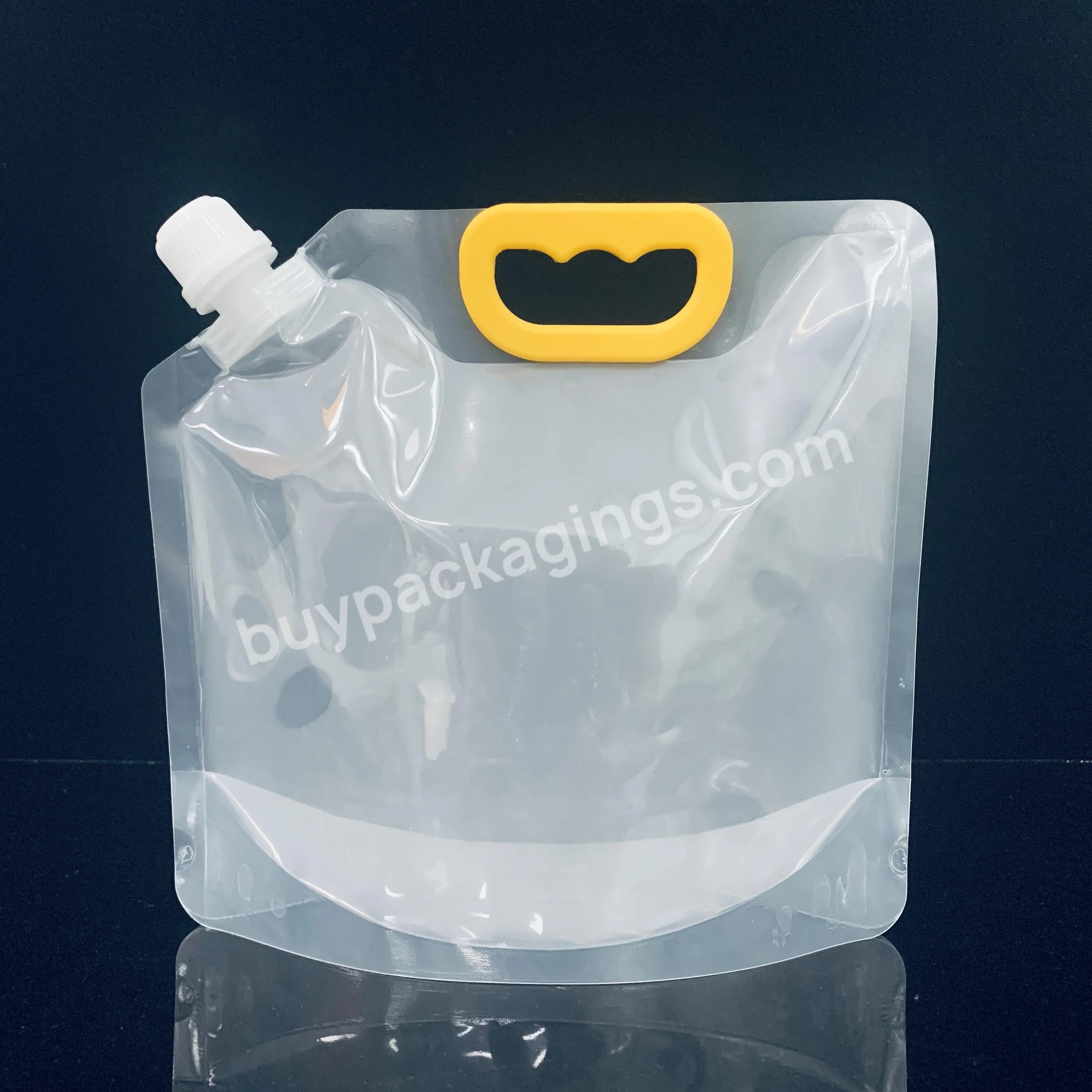 1.5l Outdoor Emergency Drink Water Tank Storage Bags Clear Stand Up Plastic Spout Pouches