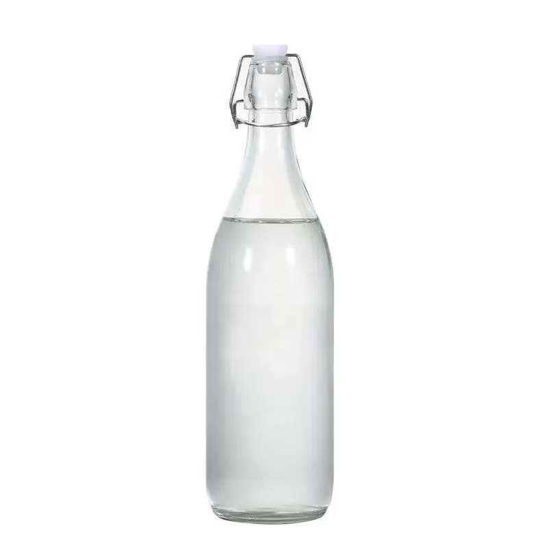 16Oz Giara Glass Bottle With Stopper Caps Carafe Swing Top Oil Vinegar Beverage Bottle