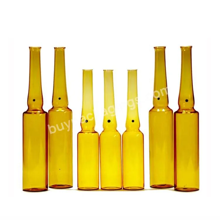 1ml 2ml 3ml 5ml 10ml 20ml Wholesale Clear Amber Bottle Medicine Liquid Ampoule Glass Bottle