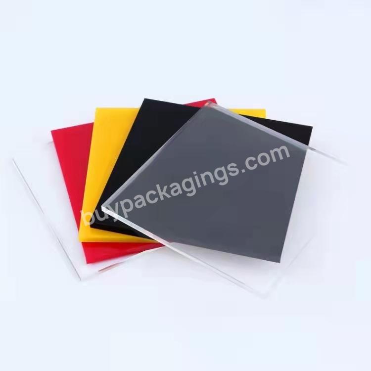 1mm 2mm 3mm 5mm 19mm Clear Colored Cast Acrylic Plastic Sheet Wholesale Price For Laser Cutting Acrylic Sheet