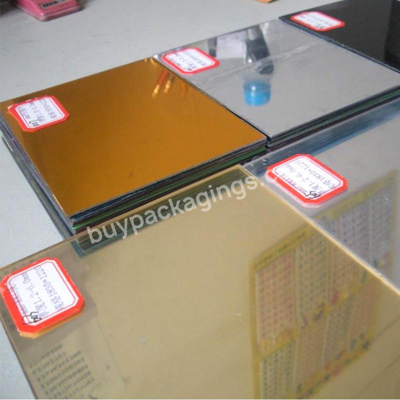 1mm Acrylic Mirror Table Top Wedding Acrylic Sheet Both Sides Covered By Pe Film Or Craft Paper High Surface Hardness & Glossy
