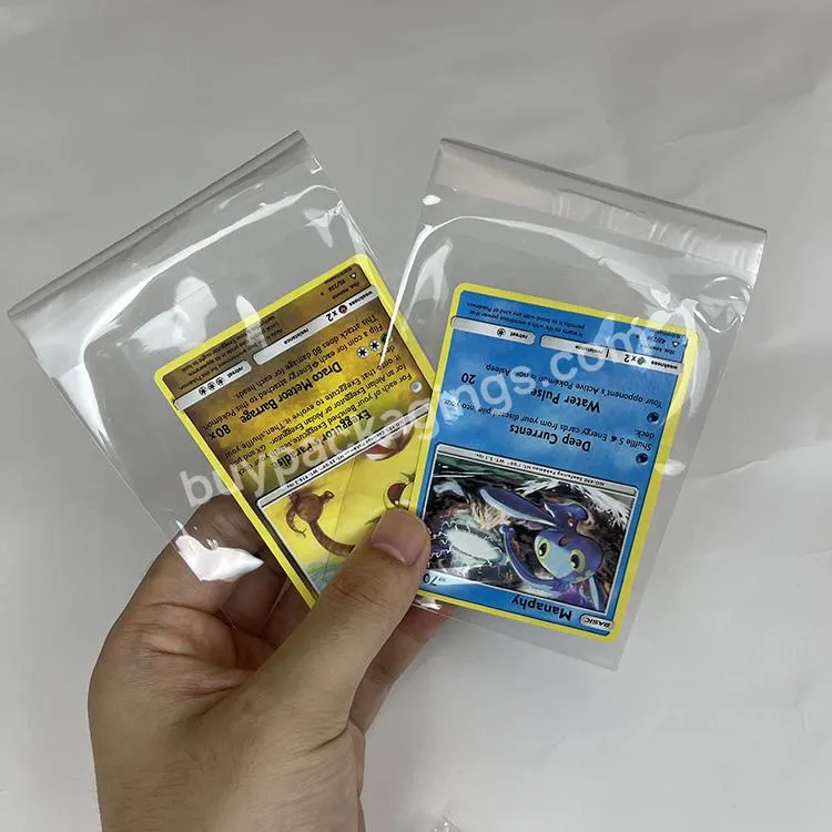 2 Mil Clear Resealable Baseball Trading Card Team Set Bags Toploaders Graded Card Sleeves - Buy Trading Card Team Bag,Team Card Bags,Team Set Bag.