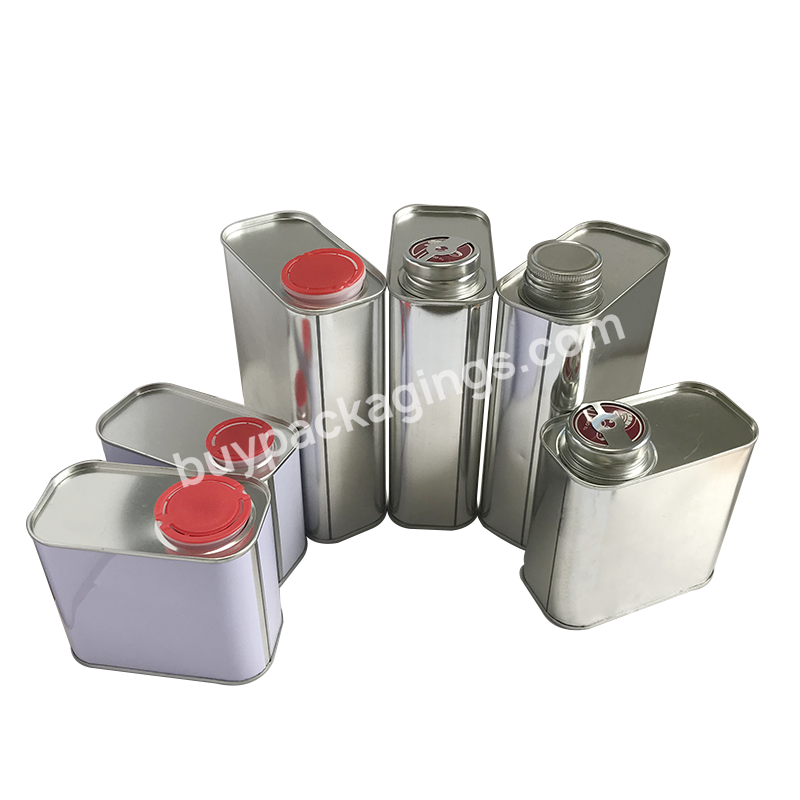 200ml-20l F-style Square Metal Tin Container Can With Screw Lids For Glue/engine Oil/solvent/paint Packaging