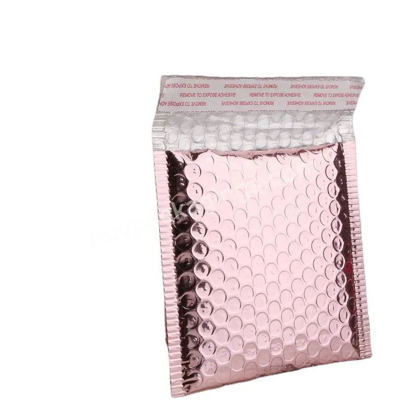 2021 Hot Sale Padded Envelopes Shipping Waterproof Express Packaging Bags Custom Rose Gold Poly Pink Large Bubble Mailers