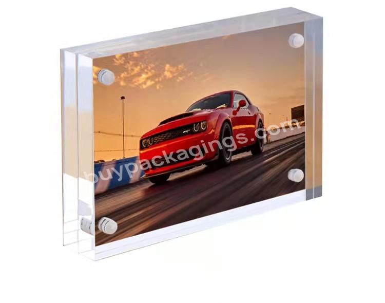 2022 High Quality Acrylic Picture Frame Clear Double-sided Photo Frame Magnetic Photo Frames Desktop Display