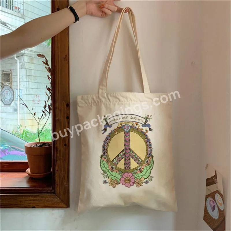 2022 Ladies Shopping Bag With Printed Strawberry Canvas Tote Reusable Shopping Bag Student School Bag