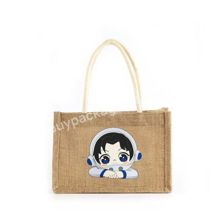 2022 New Product Customized Beach Bag Shopping Handbag Custom Logo Jute Tote Bag With Low Price