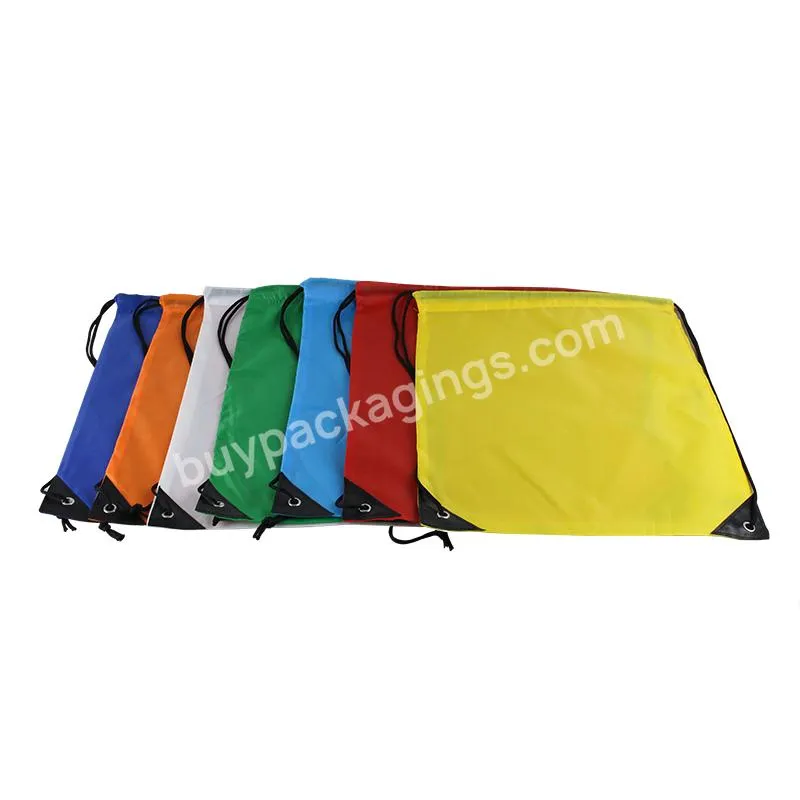 2022 Sports New Custom Logo Polyester Waterproof Drawstring Fitness Drawstring Bag