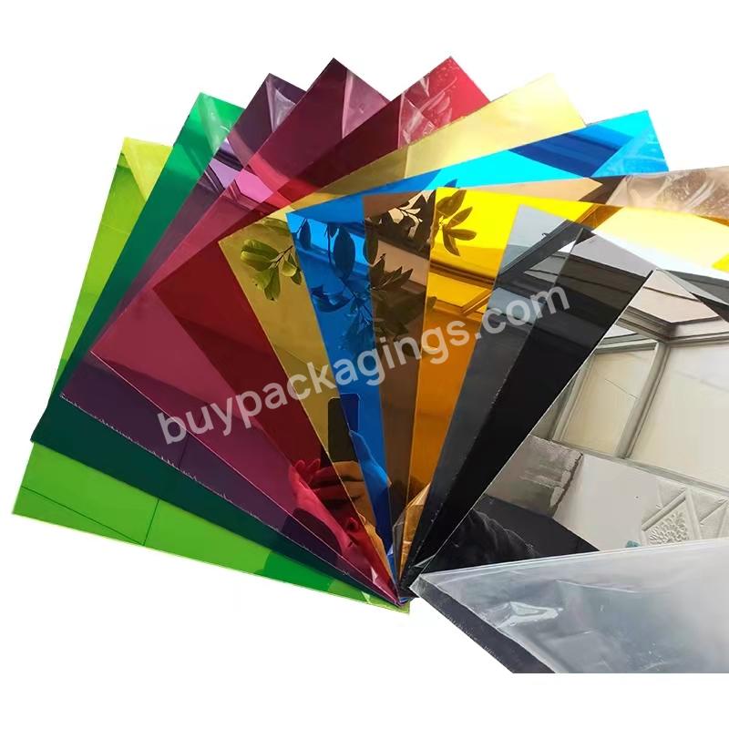 2023 Large Silver Mirror Acrylic Sheet Transparent Plastic 4ft X 8ft Acrylic Sheet