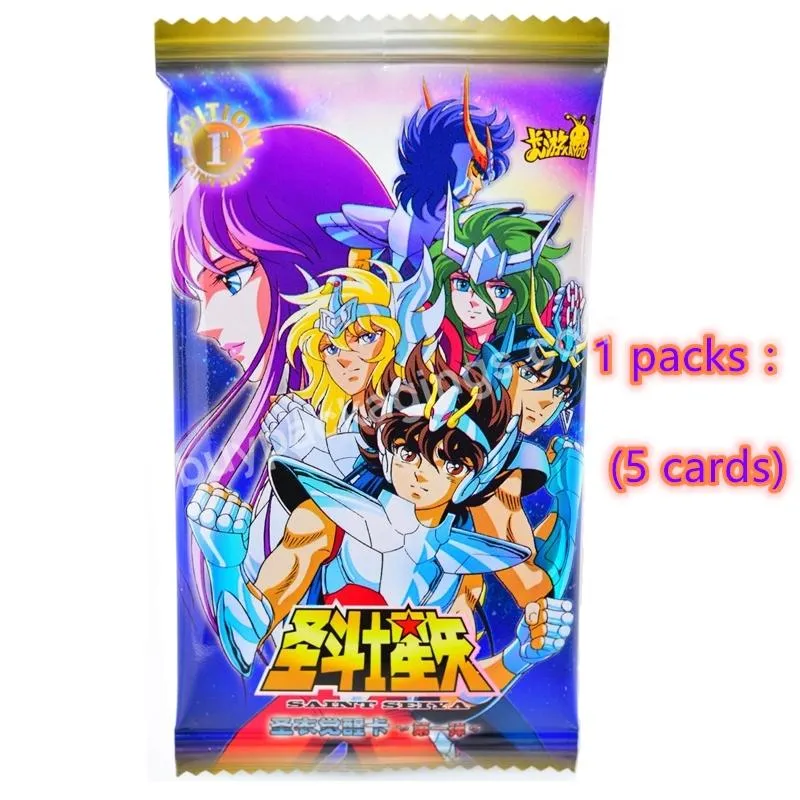 2023 Latest Saint Seiya Genuine Saint Cloth Awakening First Bullet Golden Saint Anime Characters Collectible Card Boys Toys