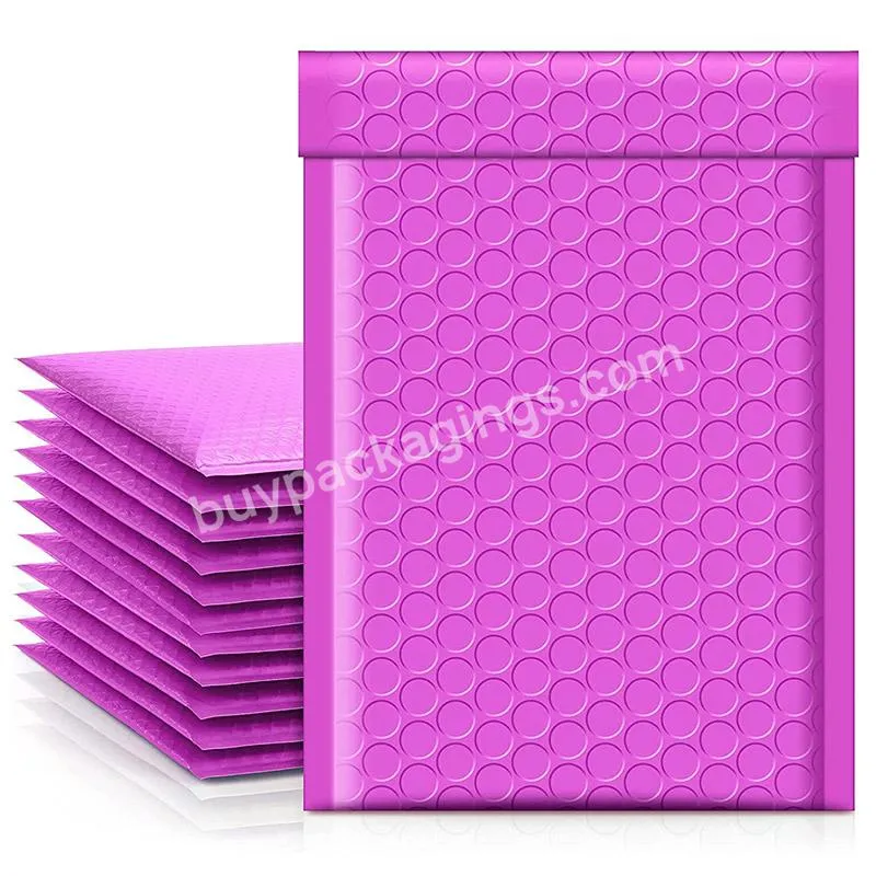 2023 New Listing 4''x7'' Purple Poly Bubble Mailer Express Service Packaging Envelope Shipping Mailing Bag