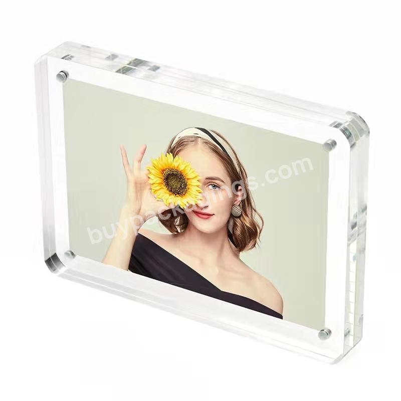 2023 Transparent Acrylic Magnetic Picture Frame,Acrylic Photo Frame - Buy Wholesale High-end Clear 4inch 6inch 8inch 10inch Acrylic Photo Frames With Strong Magnet Floating Frame For Home Decoration,Strong Magnetic Absorption Right-angle Crystal Phot