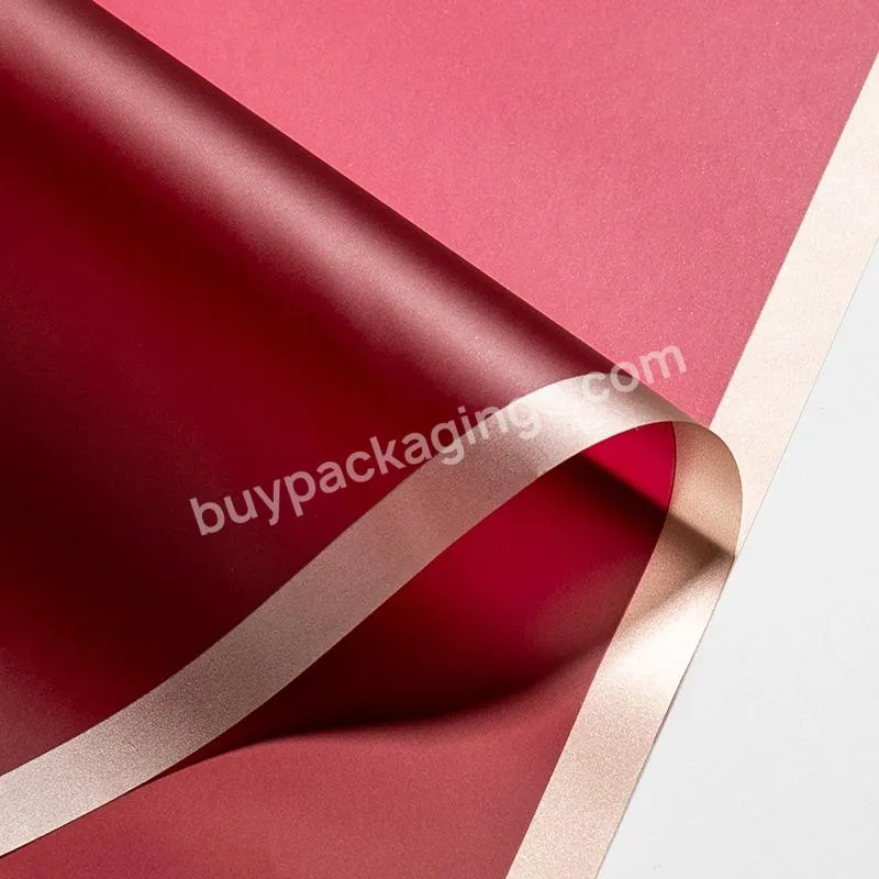 2023 Wholesale New High Quality Beautiful Gradient Color Hot Sale Design Flower Packing Paper