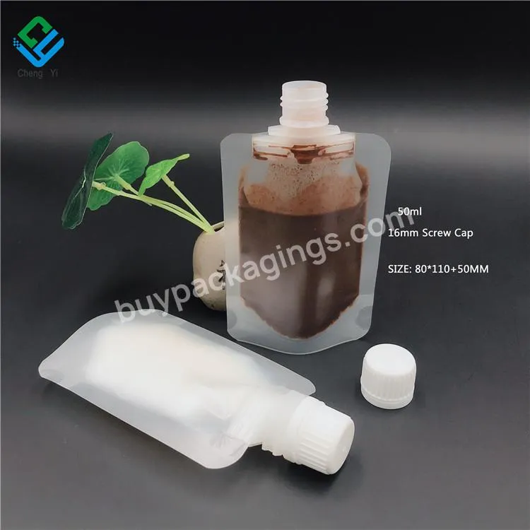 20ml/30ml/60ml Stand Up Spout Pouch Bag With Flip Caps In Stock Shampoo Storage Bags Packaging Bag Portable Bottle - Buy Gel Hand Sanitizer Emulsion Fluid Bottle Liquid Pcakaging Alcohol Plastic Small Spout Bags For 50ml 1.7 Oz,Mini Liquid Stand Pouc