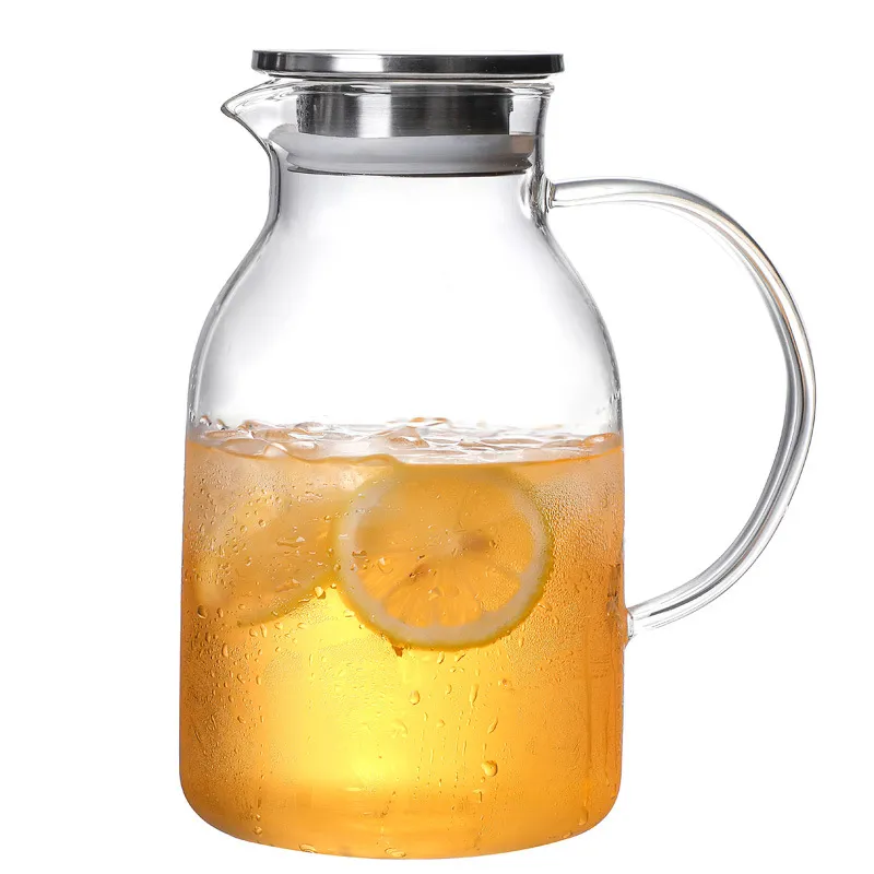 2.2L iced tea beverage carafe juice glass water pitcher Juice Pot Creative Cold Water Pot