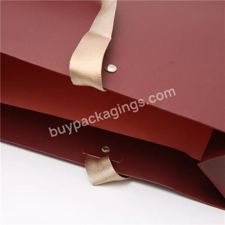 23 Years Packaging Source Factory Direct Selling Custom Color Size Hard Kraft Brand Gift Paper Bag