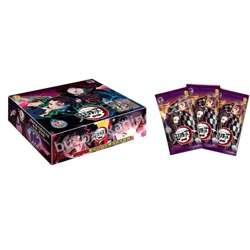 24box Wholesale Demon Slayer Collection Card Box Cp Sp Ssp Anime Table Playing Game Board Kids Adult Toys Christmas Gift