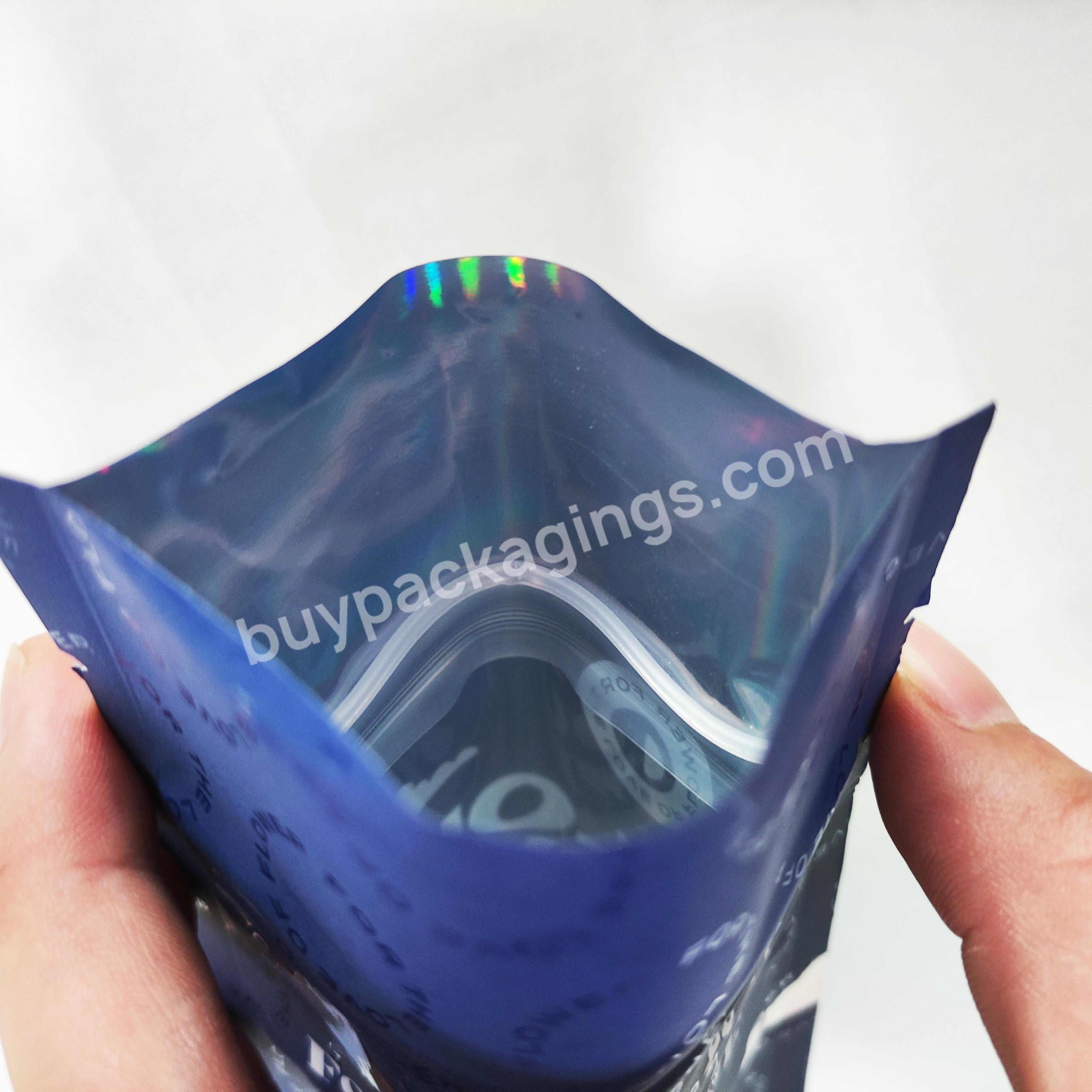 250g Matte Black High Quality Tea Bag Safe Food Packaging Bag Stand Up Zipper Plastic Pouch
