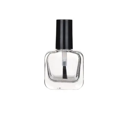 2ml 3ml 4ml 5ml 7ml 8ml 10ml 15ml Capacity Different Shape Empty Nail Polish Glass Bottles With Black Brush