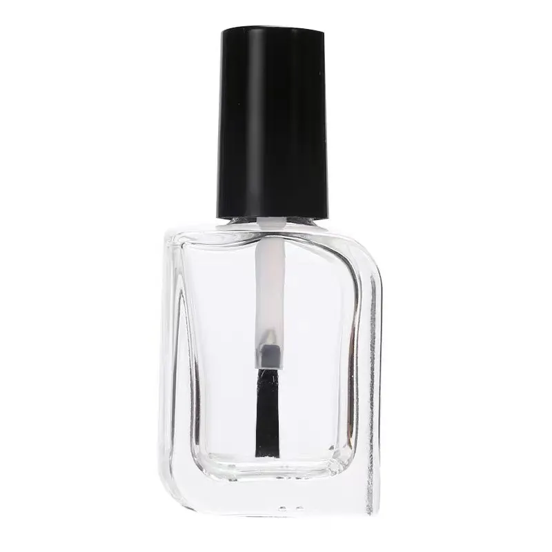 2ml 5ml 10ml Eco-friendly Custom Cosmetic Makeup Round Empty Glass Nail Polish Bottles With Brush