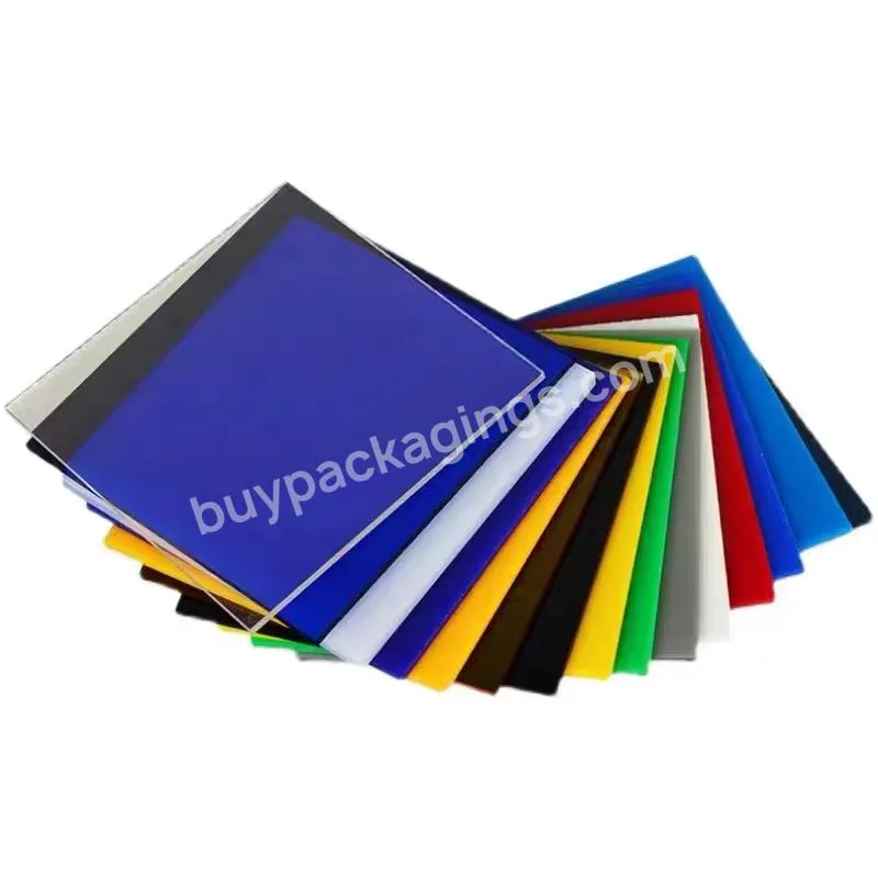 2mm 3mm 5mm Eco-friendly Color Clear Extruded Acrylic Board/transparent Lucite Plastic Cast Pmma Sheet