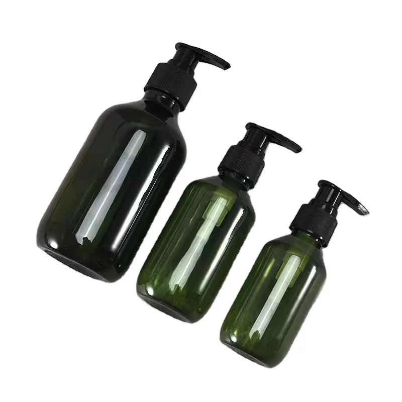 300ml 400ml 500ml Custom Plastic Shampoo Bottle With Lotion Pump