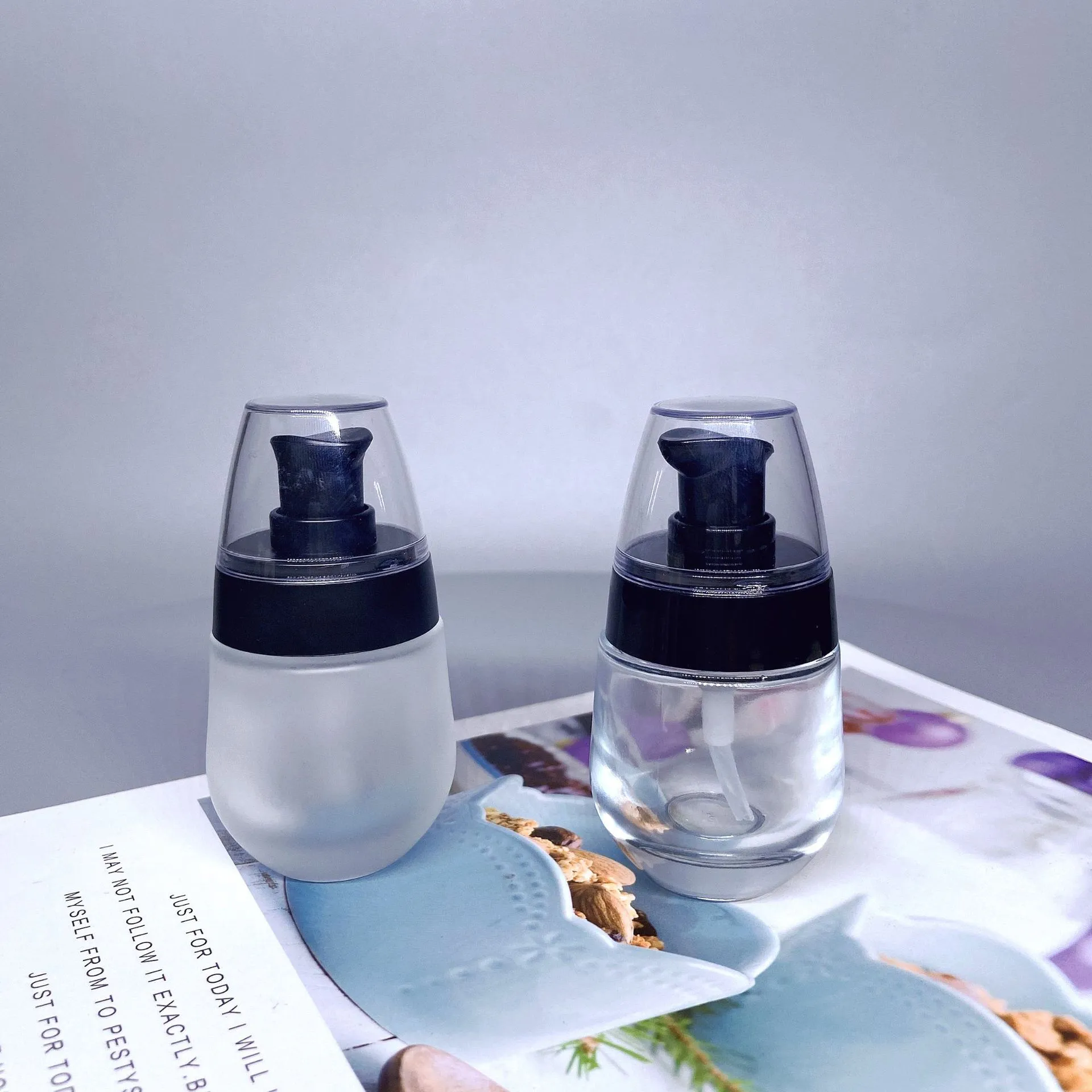 30ml Egg Shape Cheap Price Professional Factory Supply For Essence Liquid  Foundation Cosmetic Glass Bottle